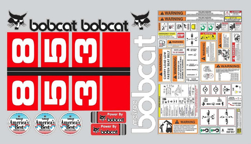 Calcomanías Para Bobcat 853 Std Con Preventivos Originales