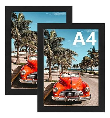 Auear, A2 Picture Frame Black Set De 2, 16.5 X 23.4 Rg7rh