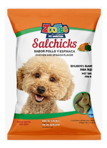 Snacks Para Perros Salchicks Sabor Pollo Y Cerdo Zootec X3