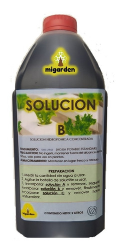 Imagen 2 de 7 de Soluciones Nutritivas Hidroponia A B C Nutrientes X 1000 Ltr