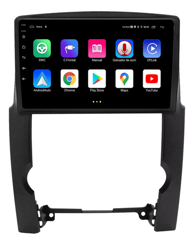 Multimidia Sorento 09/12 9p Android 13 Carplay 2gb 64gb