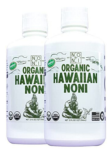 Jugo De Noni Orgánico Puro - 2 Botellas - 100% Natural, Sin 