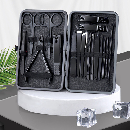 Set De Manicura 18pcs Con Estuche.kit Profesional De Pedic