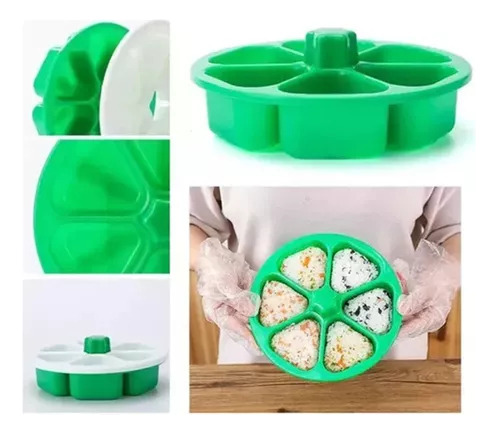 M Molde De Sushi De 6 Furos Onigiri Press Ball Rice Ball