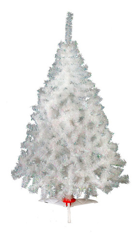 Arbol De Navidad Naviplastic De Colores Pino Navideño 1.60 M Color Blanco Iridis