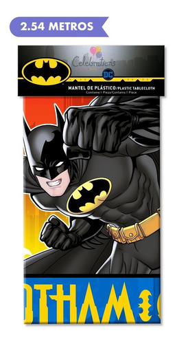Batman Mantel Artículo Fiesta Decoración - Bat0h1 Color Negro y Amarillo