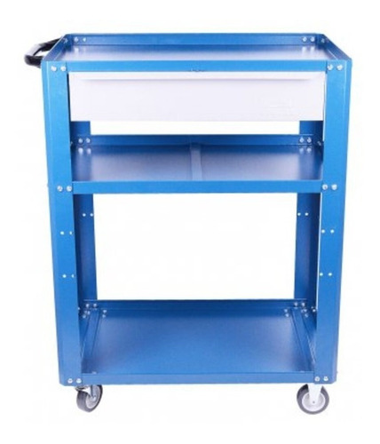 Imagem 4 de 4 de Carrinho Porta Ferramentas 1 Gaveta P/ Mecanica Azul Fercar