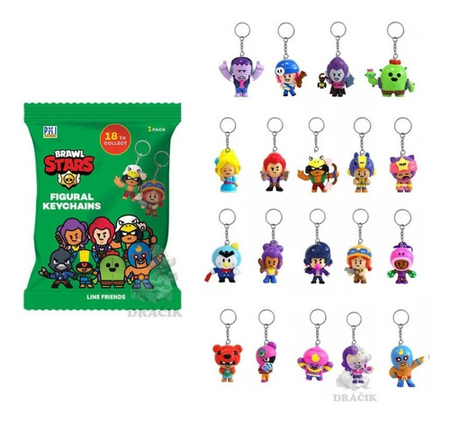 Llavero Brawl Stars Con Figura Articulada 4,5cm Caffaro 8010