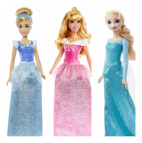 Princesas De Disney Elsa De Frozen , Cenicienta Y Aurora