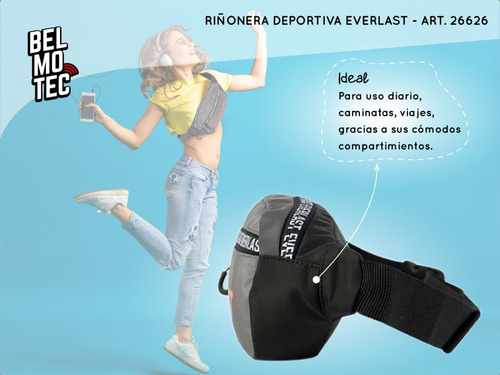 Riñonera Everlast Original Deportiva Unisex Gym Modelo Nuevo