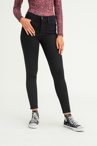 Jean Mujer Levi's 720 High Rise Super Skinny Perf Black