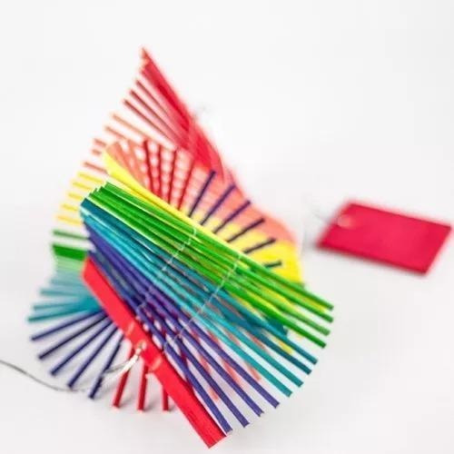 Set De 12 Adornos Decorativos Móviles De Bambú