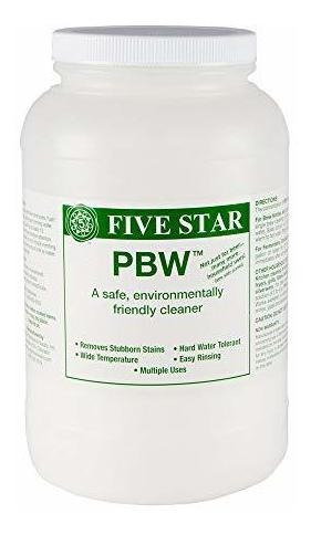 Cinco Estrellas Pbw - 8 Lbs - Detergente Alcalino Tamponado 