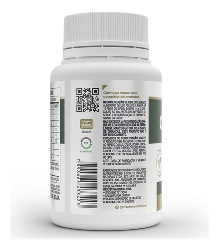 Kit 5 Omegafor Vegan Vitafor 60 Cápsulas. Sabor Sem Sabor