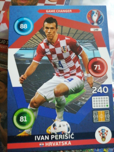 Carta Adrenalyn Euro 2016 Iván Perisic / Croacia 149 