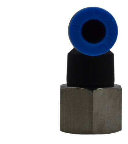 Conector Codo Xcpc Manguera 6mm Rosca Interna 1/4 (5 Pzas)