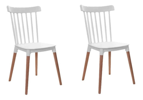 Silla Windsor Plástico Patas De Madera - Ercol X2