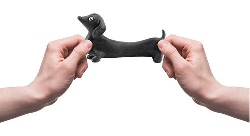 Imagem 2 de 2 de Fidget Anti Stress Dog Estica Divertido Cachorro Envios 24hs Cor Salsicha - Marrom