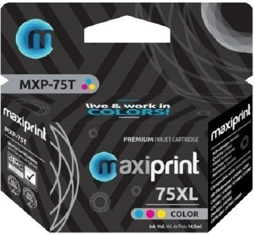 Cartucho Maxiprint 75xl Color Compatible Con Hp