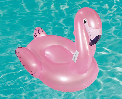 Montable Inflable Con Forma De Flamingo Bestway Modelo 41122