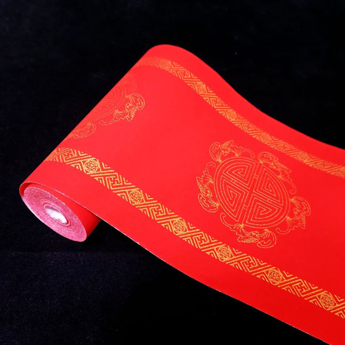 Papel Rojo Xuan Rollo Caligrafia China 6.7 X 65.6 Pie Para