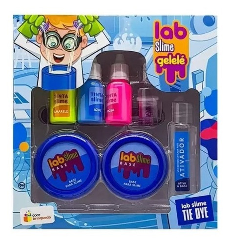 Kit Cientista Slime Gelele Tinta Glitter Brilhante Infantil