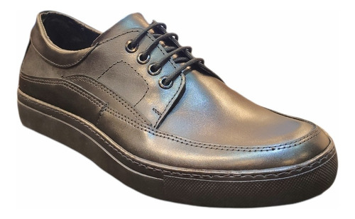 Zapatos De Cuero Hombre Liviano Fabrica Negro Daz 2903