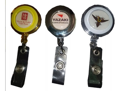 25 Pz Yoyo Porta Credencial/gafete Personalizado Gota Resina
