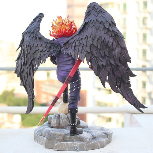 Action Figure Estátua One Piece King Do Incêndio Gk 32cm