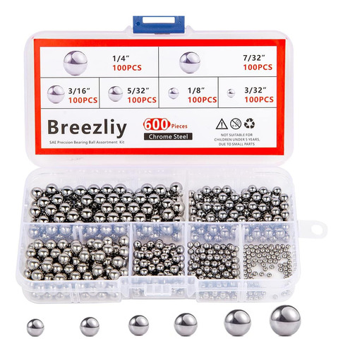 Breezliy 600 Piezas 6 Tamaños Surtidos Bolas Sueltas Para Ro