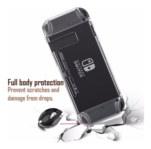 Funda Protector Carcasa Rígida Nintendo Switch Transparente Transparente