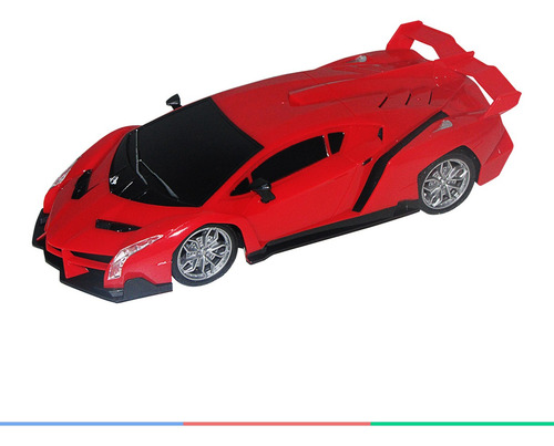 Carrito Racing Control Raptor Multikids 1:16 — Br1336, color rojo