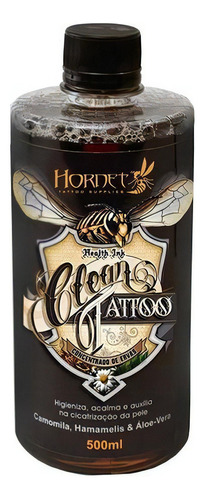 Clean Hornet Tattoo Tatuagem Concentrado De Ervas 500ml