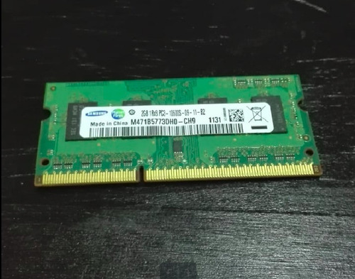 Memoria Ram Samsung 2gb 1333mhz 1.35v A 10600mb/s Notebook