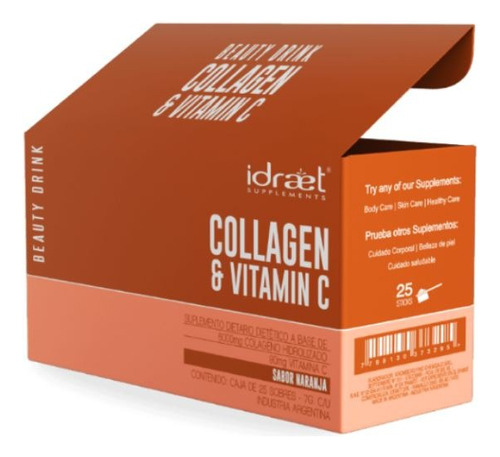 Collagen & Vitamin C Suplemento En Polvo Para Diluir 25 Unid