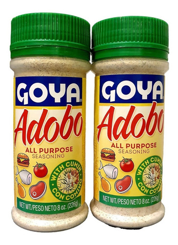 2 Pack Goya Adobo Sazonador Total Con Comino 226g