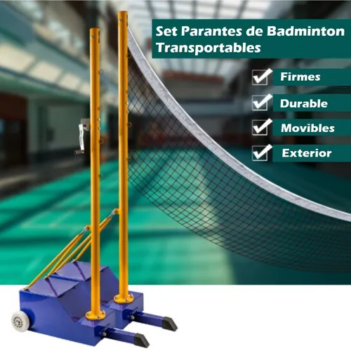 Set Parantes Postes Badminton Transportables / Lobosportcl
