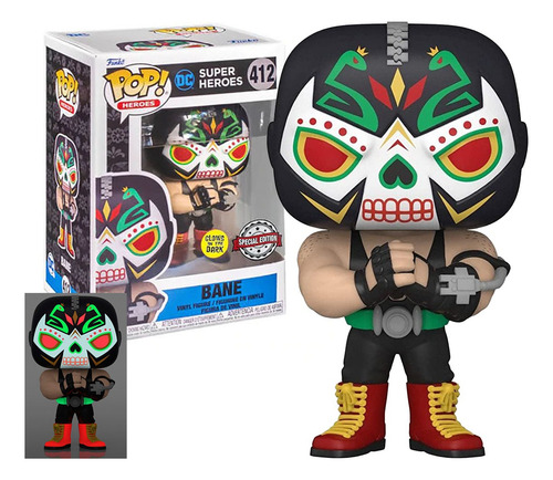 Funko Pop Bane 412 Exclusivo Brilla Dc Batman Protector Dia