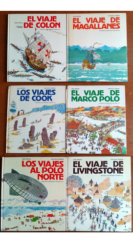 Serie Grandes Viajes - Lote De 6 Libros Ilustrados