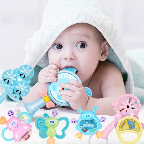 11 Piezas De Juguetes Para Bebés, Juguetes De Sonajero