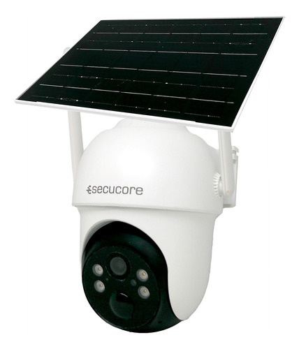 Cámara Seguridad 4g 2k Panel Solar Batería Recargable Audio Color Blanco