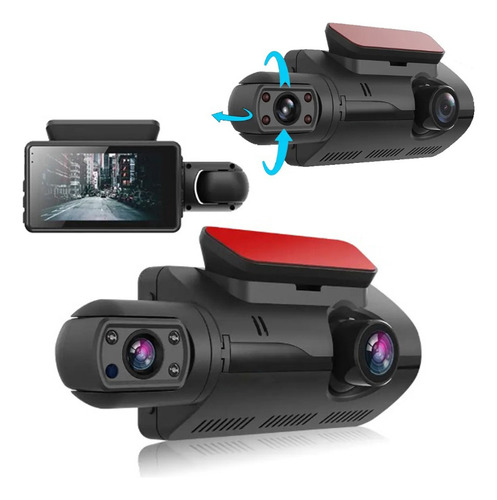 Camera Veicular Dashcam Gravação Interna E Externa Display