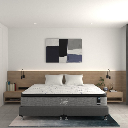 Colchón King Size Fritz + 2 Almohadas Active Basic Sealy