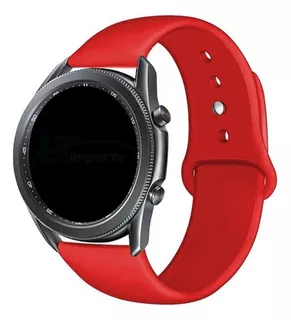 Pulseira 22mm Sport Lisa Para Samsung Gear S3 Frontier Cor Vermelho