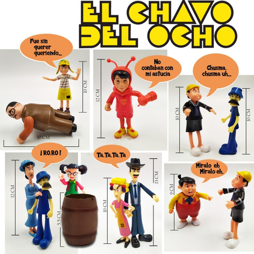 Chavo Del 8 Juguete Figuras Jugueteria Colección Didácticos