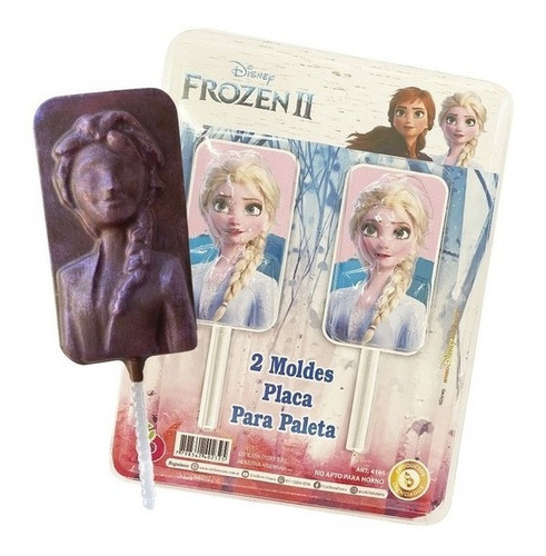 Placa Para Paletas Figura Elsa Frozen X2u. C.o