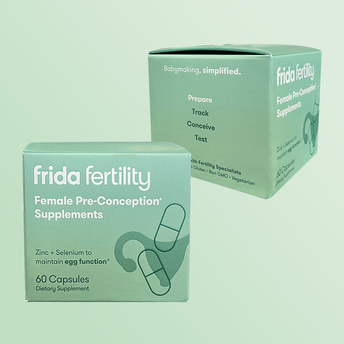 Frida Fertility Pre-conception Vitaminas Fertilidad Embarazo Sabor Sin Sabor