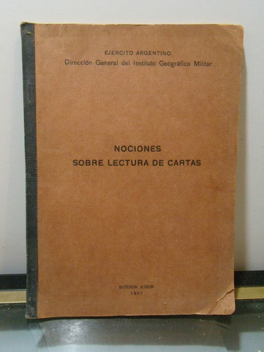 Adp Nociones Sobre Lectura De Cartas Ejercito Argentino 1951