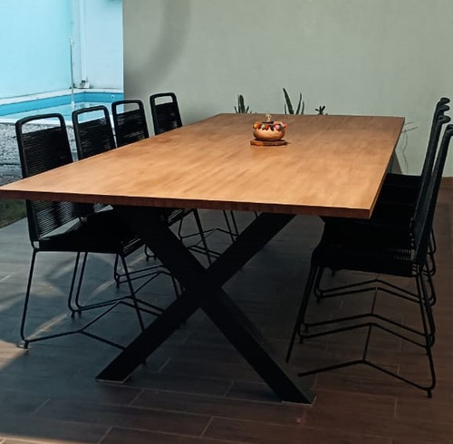 Silla Tulum Respaldo Alto X8 Símil Yute O Pvc