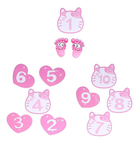 Juego De Pegatinas Para Prescolar, Mxopc-004, 4 Juegos De Pe Color Rosa